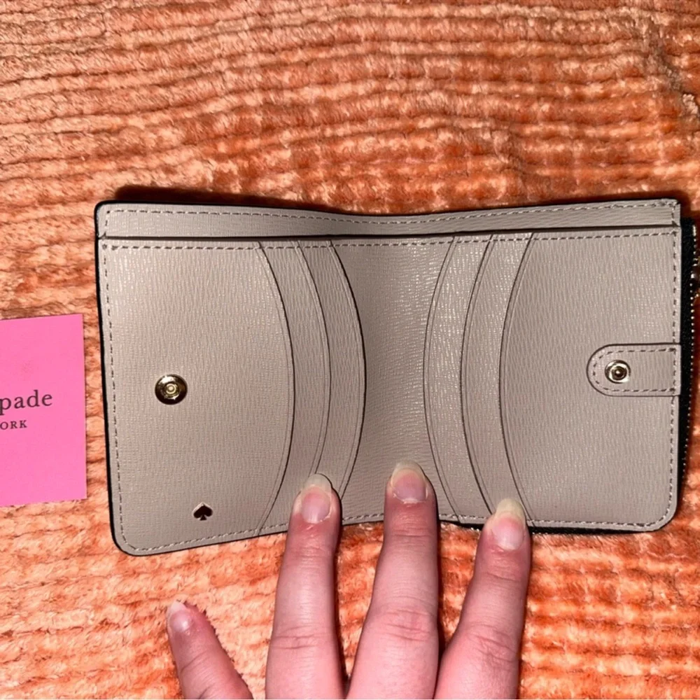 Kate Spade Margaux Pebble Bifold Black Wallet